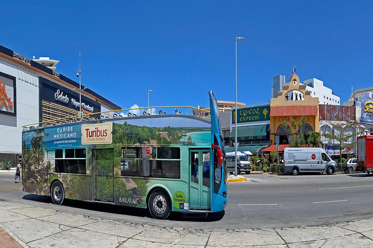 Cancun: Hop-on Hop-off Bus Tour with Flowrider Experience