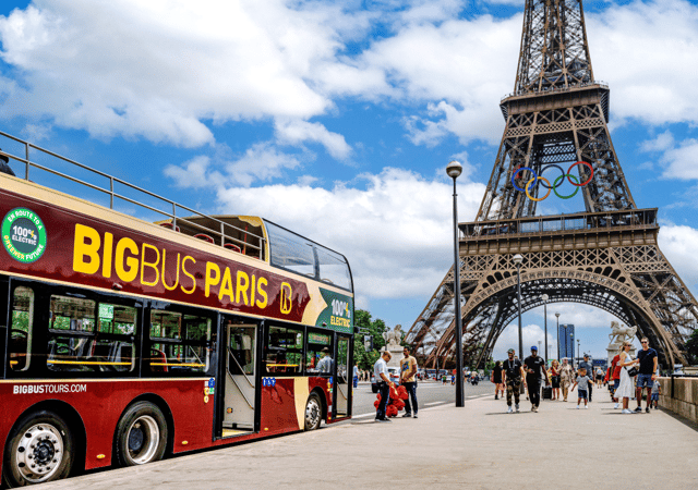 París: Big Bus Hop-On Hop-Off Tours con Crucero Opcional