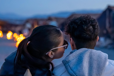 Au départ de Marrakech : Excursion dans le désert au coucher du soleil avec balade à dos de chameau et dîner