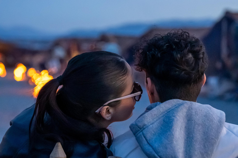 De Marrakech: Passeio ao pôr do sol no deserto com passeio de camelo e jantar