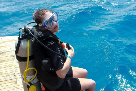 Hurghada: Scuba Diving cruise with lunch & pickup Single Beginner introduction dive with pickup and lunch