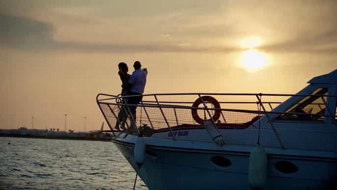 Larnaca: Private Cruise on the Deep Blue Yacht