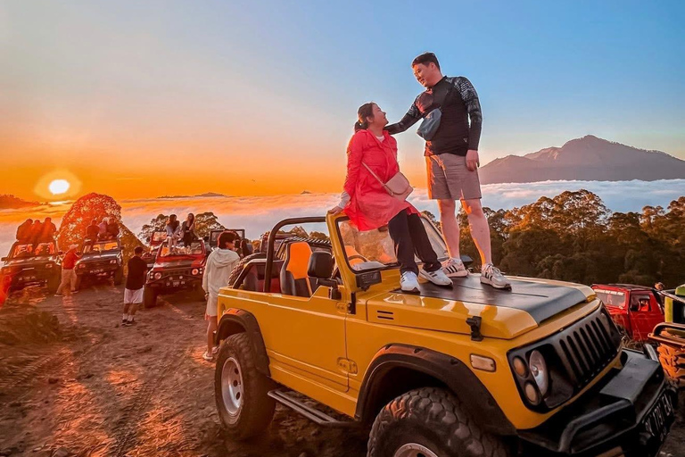 Bali: Sunrise Jeep Mount Batur With Hot Spring Relaxation Sunrise Jeep Tour + Hot Spring ( Transfer Hotel )