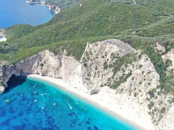 Paleokastritsa: Paradise, Yali Beach & Blue Caves Boat Tour