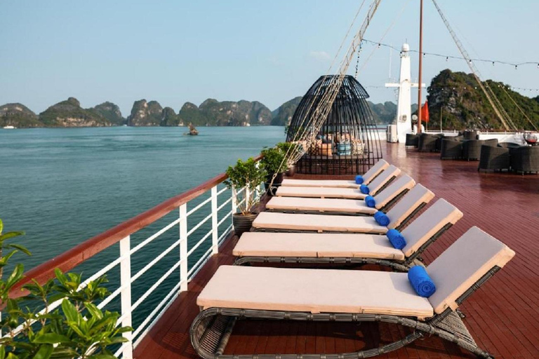 Hanoi: 2-Day Ha Long &amp; Lan Ha Bay 5-Star Boat with Balcony
