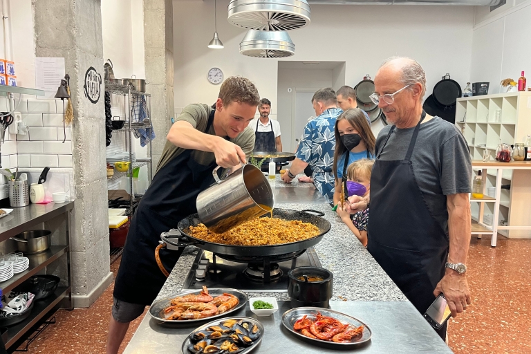 Valencia: Geführter Paella-Workshop, Tapas und GetränkeMeeresfrüchte Paella Workshop