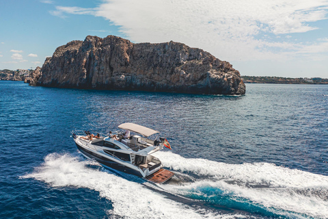 Palma: Private Flybridge Motorboat Tour - All Included Palma: Sunset Tapas Cruise to Caves or Calas on a Llaut