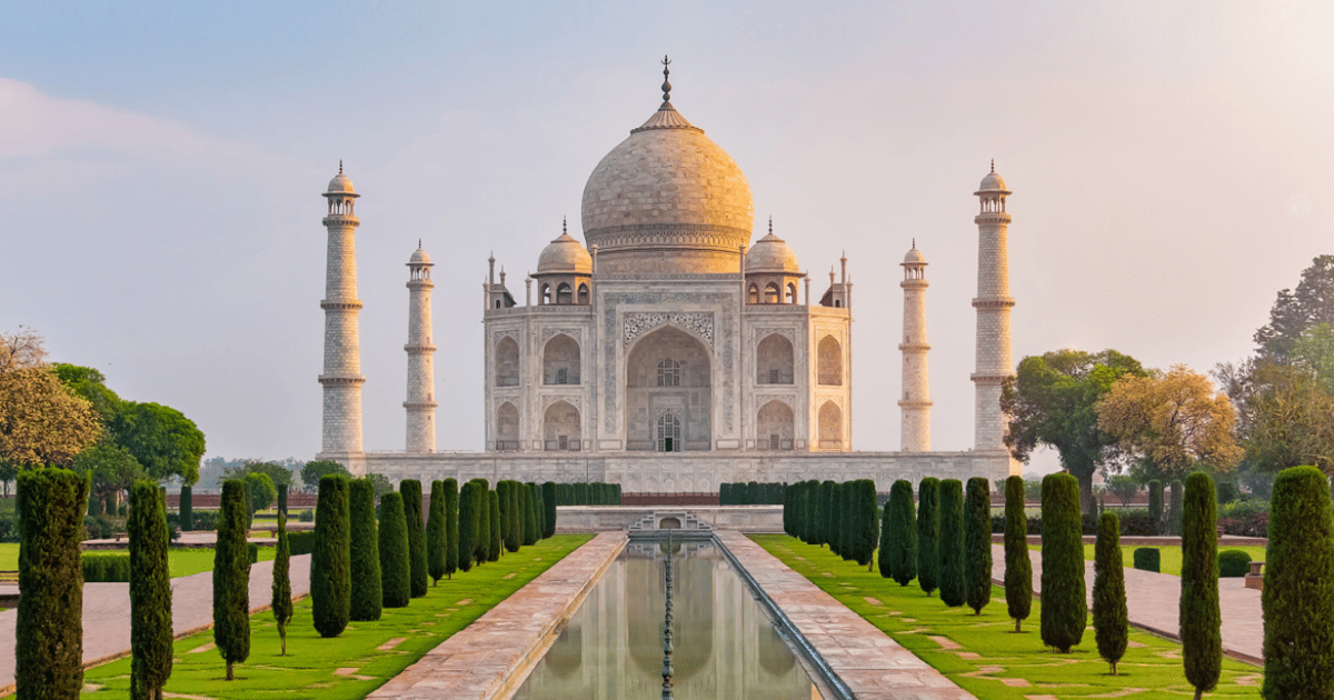 Neu Delhi Taj Mahal Sonnenaufgang Sonnenuntergang Agra Tour