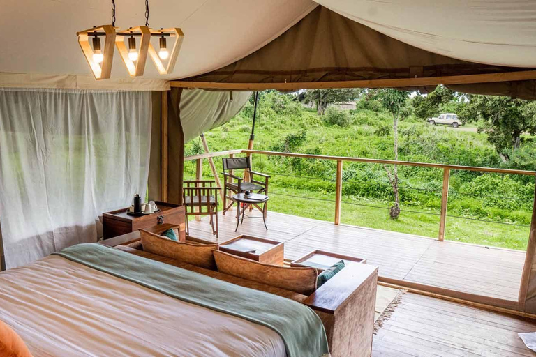 5-daagse middenklasse safari - Tarangire, Serengeti en krater.5-daagse safari - Tarangire, Manyara, Serengeti en Crater.