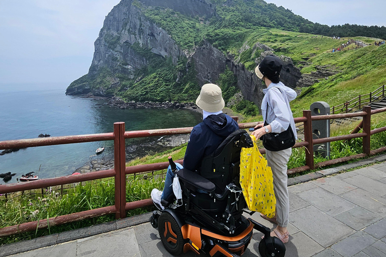 un voyage en fauteuil roulant sur l&#039;île de Jeju (WHEELCHAIR TOUR)