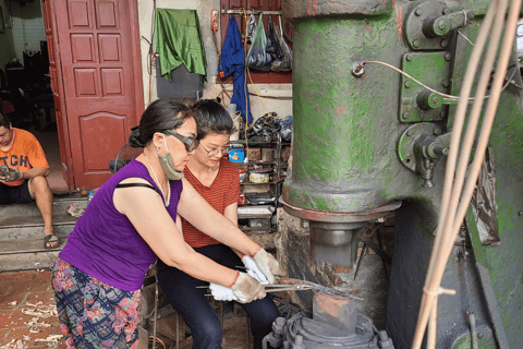 Traditionele workshop messen maken in Hanoi