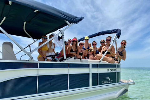 Party Pontoon Boat w/ Captain, Private up to 12ppl 6 Hours Boat Rental For 12 People