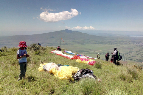 Sky Camp Kijabe, Rift Valley. skärmflygning