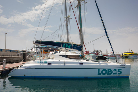 Fuerteventura: Catamarã PRIVATIVO Tudo Incluído Lobos emTARDE PRIVADA