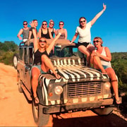 Algarve: safari en jeep Zebra 4x4 al atardecer con vino espumoso