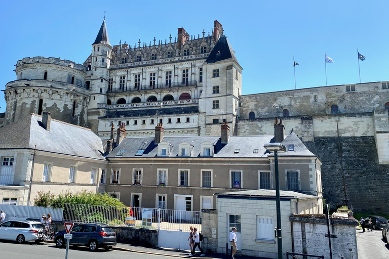 3 châteaux de la Loire en direct Petit groupe guidé en minibus Mercedes