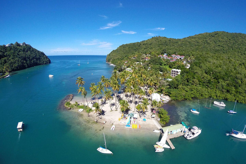 Saint Lucia: 3-godzinna wycieczka morska i lądowa do Marigot BaySaint Lucia: 3 hour Sea and Land Tour to Marigot Bay
