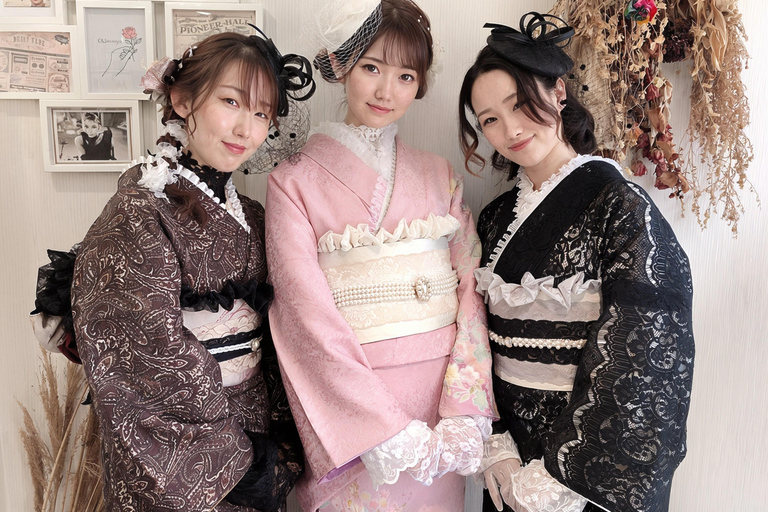 Kyoto: Gion Kiyomizudera Kimono Yukata Hairstyle& Photoshoot Kyoto Photo Session ONLY (1-Hour)