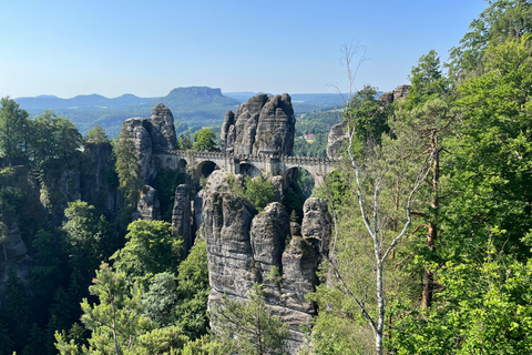 From Dresden: Highlights Day Tour Bohemian Saxon Switzerland Summer