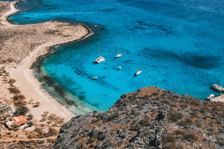Kissamos : Croisière en catamaran de luxe au coucher du soleil à Balos et GramvousaBillet VIP
