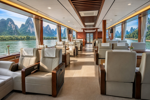 Guilin: Li River Cruise to Yangshuo | 3-5 Star Options From Yangshuo to Yangdi: Li River 3-Star Cruise