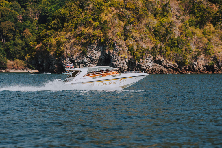 Krabi : tour en bateau privé de luxe à grande vitesse des 4 îlesDemi-journée