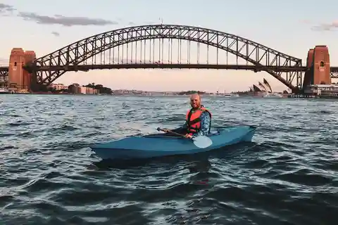 Sydney: Solnedgångskajak – Opera & Harbour Bridge-tur (max 5 personer)