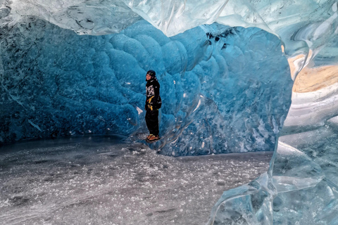 Jökulsárlón: Blauwe ijsgrot Tour en gletsjerwandelingJökulsárlón: 6-uur durende ijsgrottentocht