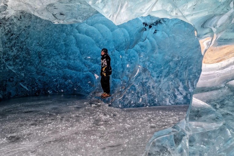 Jökulsárlón: Blauwe ijsgrot Tour en gletsjerwandelingJökulsárlón: 6-uur durende ijsgrottentocht
