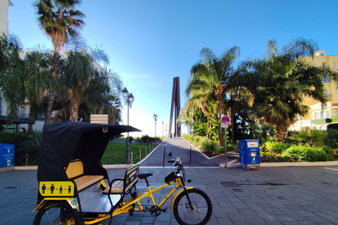 Nizza: tour della città in famiglia in bicicletta Taxi elettrico (4 posti)