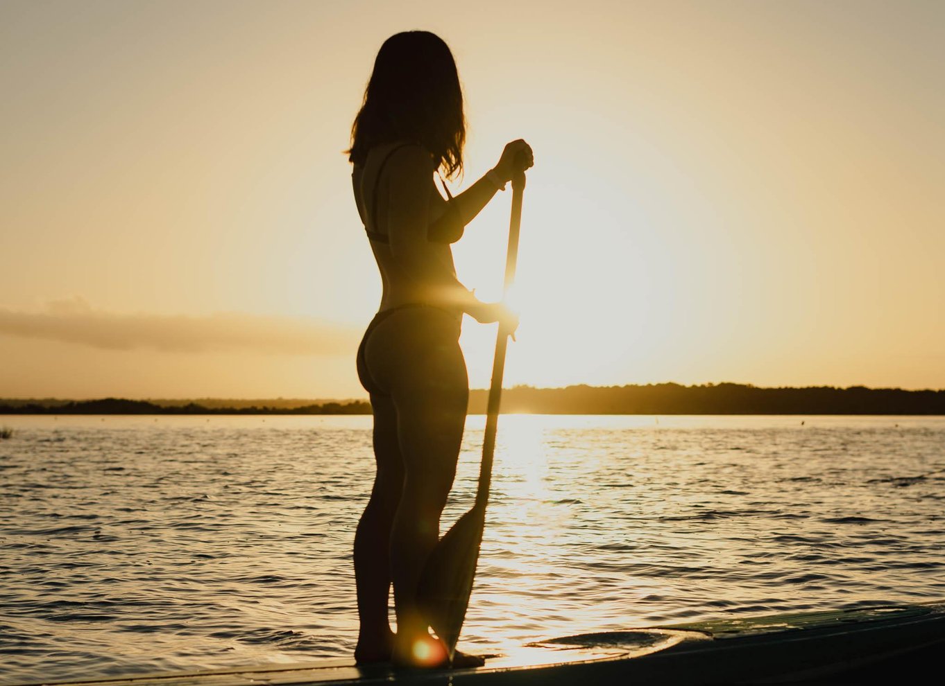 Bacalar: Standup paddleboard-tur ved solopgang med morgenmad