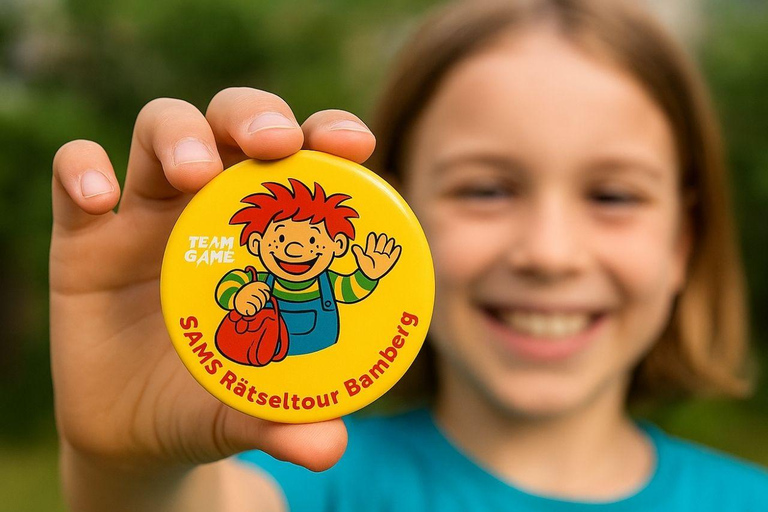 Tour enigmistico per bambini con zaino enigmistico Bamberg: il Sams