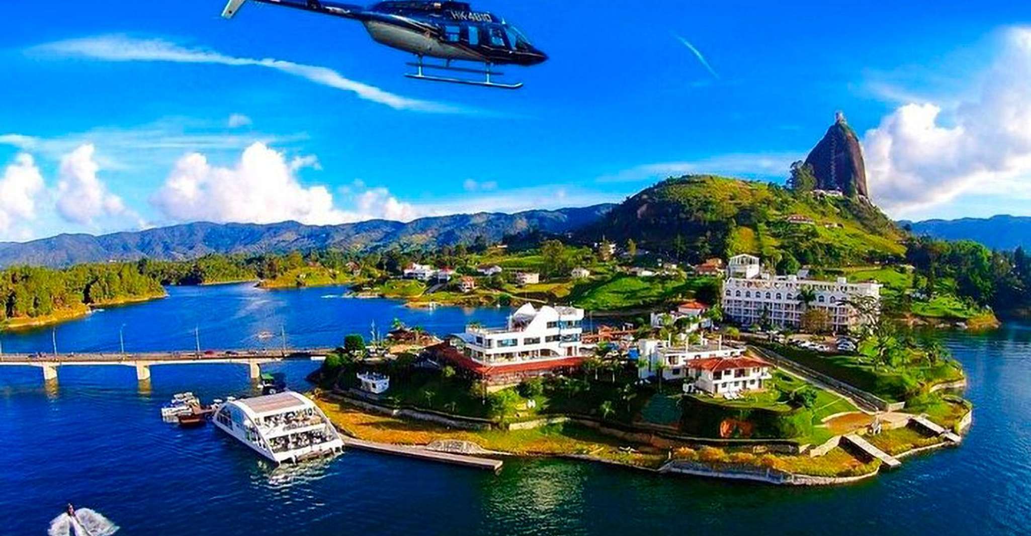 Private Tour nach Guatapé und Hubschrauberfahrt+Rock+Boot - Hizvo