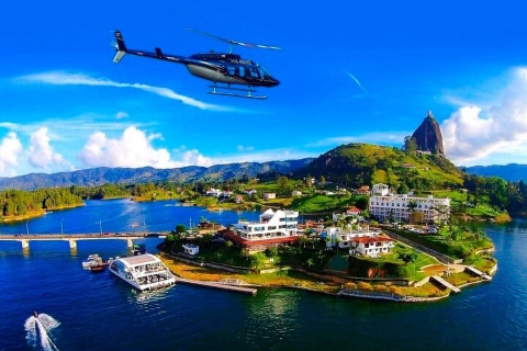 Excursion privée à Guatapé et tour en hélicoptère+Rock+BoatExcursion privée à Guatapé et tour en hélicoptère+Rock+Boata