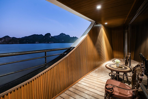 Ha Long Bay: Luxury Overnight Cruise 2D1N or 3D2N Ha Long Bay 3D2N & Shared Car Transfer