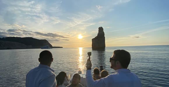 Sunset Boat Sightseeing Tour: Northern Ibiza from Santa Eulalia