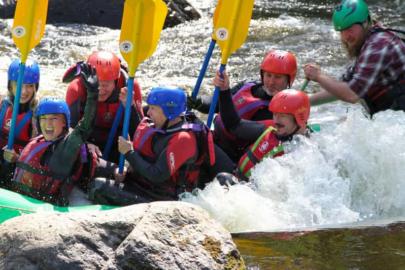 Llangollen: baltā ūdens pludināšana