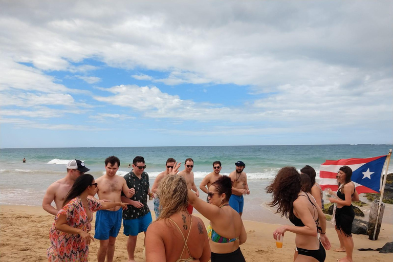 San Juan : Cours de salsa au coucher du soleil sur la plage