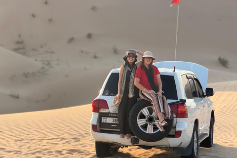 Luxury Desert Safari with Camel Ride, BBQ Dinner & Shows 4-Hour Morning & Evening Private Tour / Camel & Sandboarding