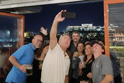 Athens: Rooftop Pub Crawl w/ Acropolis Views & Party