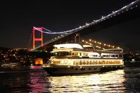 Crucero por el Bósforo con cena, bebidas y traslados.