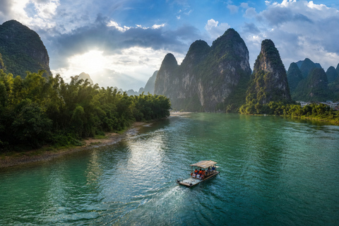 Yangshuo: Li River Bamboo Raft Tickets with Route Options Yangdi to Xingping: Full Scenic One-Way Route