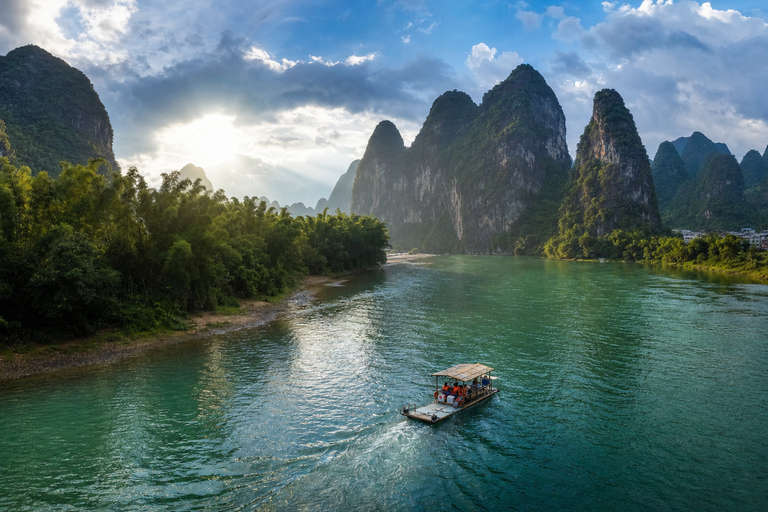 Yangshuo: Li River Bamboo Raft Tickets with Route Options Yangdi to Xingping: Full Scenic One-Way Route