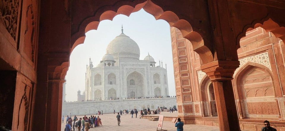 Von Delhi Sonnenaufgang Taj Mahal Agra Tagestour Mit Dem Privatwagen