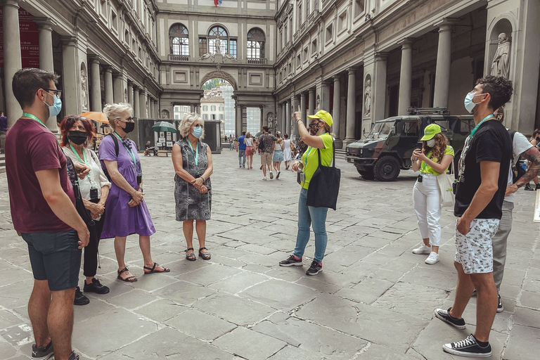 Florencia: Recorrido a pie, Galería de la Academia y Galería de los UffiziTour en italiano