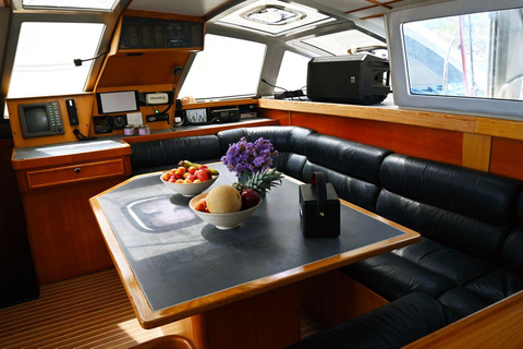 Mykonos: Catamaran Cruises with Lunch and Drinks Private Half-Day Catamaran Cruise with Lunch and Drinks