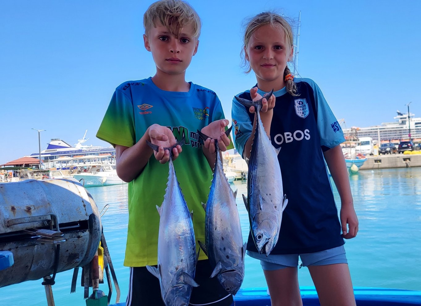 Rhodos: Fisketur, snorkling, grill og professionel guide