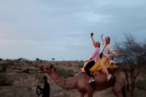 Jodhpur: Paseo en camello por el desierto con danza folclórica rajastaní