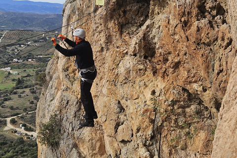 From Estepona: Vía Ferrata de Casares guided climbing tour