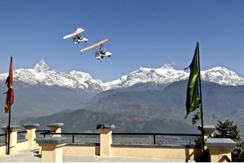 Ultralight vlucht in PokharaBerg Sky Trek (60 min)